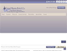 Tablet Screenshot of gmhotel.net